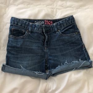 girls denim shorts